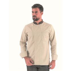 2CBBPC VESTE HOMME CABBAGE BEIGE/CHOCOLAT